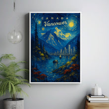 Vancouver Travel Poster, Canada Wall Art Print, Illustration Poster for Home & Office Decor, Great Gift Idea, Travel Print