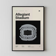Vegas Raiders Poster, Allegiant Stadium Print, NFL Poster, Mid Century Modern Football-6YGE8M