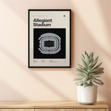 Vegas Raiders Poster, Allegiant Stadium Print, NFL Poster, Mid Century Modern Football-6YGE8M