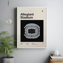 Vegas Raiders Poster, Allegiant Stadium Print, NFL Poster, Mid Century Modern Football-6YGE8M