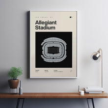 Vegas Raiders Poster, Allegiant Stadium Print, NFL Poster, Mid Century Modern Football-6YGE8M