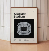 Vegas Raiders Poster, Allegiant Stadium Print, NFL Poster, Mid Century Modern Football-6YGE8M