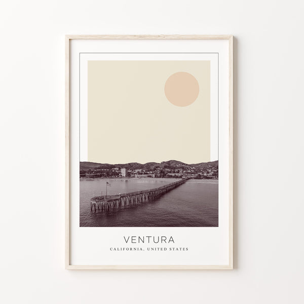 Ventura Poster Print, Ventura Travel Poster, Ventura Minimalistic Wall Art, Ventura, California, United States 1868246568