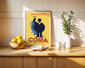 Vermut Cora Torino Poster 1930s Drink Ad (Digital Download) 905791181
