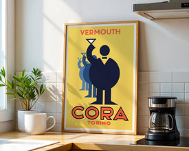Vermut Cora Torino Poster 1930s Drink Ad (Digital Download) 905791181