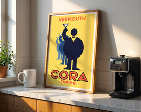 Vermut Cora Torino Poster 1930s Drink Ad (Digital Download) 905791181