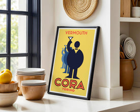 Vermut Cora Torino Poster 1930s Drink Ad (Digital Download) 905791181