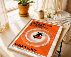 Vertigo Movie Poster 1958 Film Noir Thriller Poster, (Digital Download), Printable 751833939