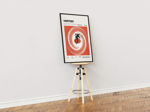 Vertigo Poster, Alfred Hitchcock Film Vertigo Print Poster, James Stewart and Kim Novak Starring 1958 Movie Vertigo Wall Decor Idea 1899563015