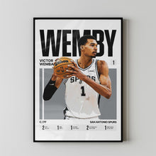 Victor Wembanyama #1 Poster Wemby Basketball Wall Art