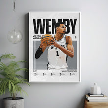 Victor Wembanyama #1 Poster Wemby Basketball Wall Art