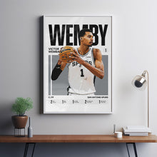 Victor Wembanyama #1 Poster Wemby Basketball Wall Art