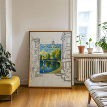 Victoria Park Poster, East London, Regents Canal, Hackney, Dalston, Tower Hamlets, Haggerston, Mile End, London Artwork, Original Print, Art