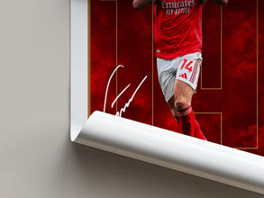 Viktor Gyokeres Football Art Poster Red North London Fan Gift 4388312058