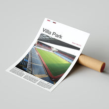 Villa Park Football Poster Aston Villa Football Art Print 4394628511