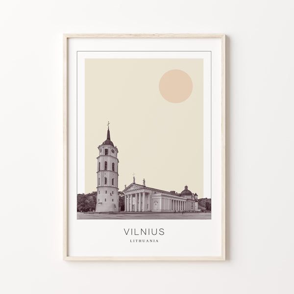 Vilnius Poster Print, Vilnius Travel Poster, Vilnius Minimalistic Wall Art, Vilnius, Lithuania 1868248052