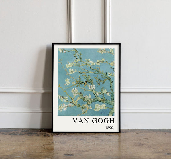 Vincent Van Gogh Posters, Almond Blossoms Poster, Van Gogh Wall art, Vincent Van Gogh Print, Van Gogh Exhibition Poster 1196088419