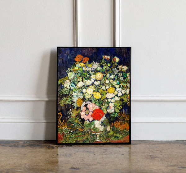 Vincent Van Gogh Posters, Bouquet of flowers Poster, Van Gogh Wall art, Vincent Van Gogh Print, Van Gogh Exhibition Poster 1227643719