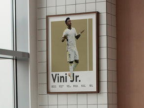 Vini Jr Football Poster, Modern Sport Art, Teen Room Decor Sport Poster 1609558198