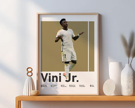 Vini Jr Football Poster, Modern Sport Art, Teen Room Decor Sport Poster 1609558198