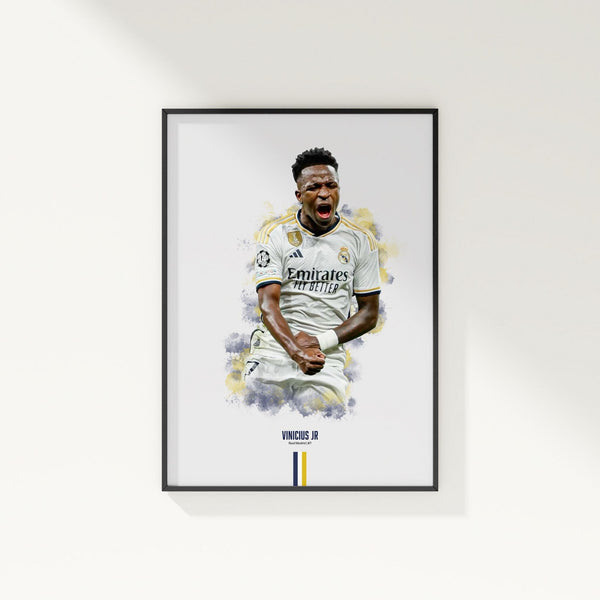 Vinicius Jr. Real Madrid Poster La Liga Football Wall Art 1761868178