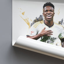 Vinicius Junior - 202324 - Home Kit - Football Poster - Football Print 1704857936 4045