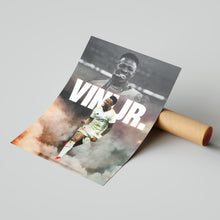 Vinicius Junior Football Poster Real Madrid Football Art Print 4394611570