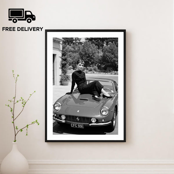 Vintage Audrey Hepburn Print, Fashion Model Poster, Fine Art Photography Wall Art, Museum Quality Print, Classic Black and White Print 4402464839