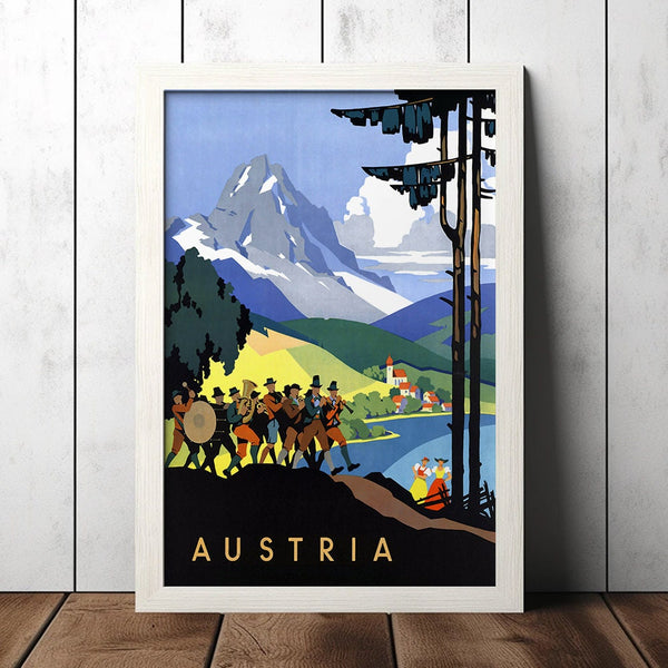 Vintage Austria Travel Poster - Retro Decor Poster - Art Poster - Home Decor - Wall Art 1596355918