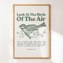 Vintage Bird Print Sage Green Christian Wall Art (Digital Download) 1782676016