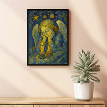 Vintage Christmas Angel Print Nostalgic Holiday Wall Art