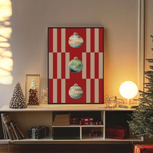 Vintage Christmas Wall Art, Digital Art Download, Modern Stripe Christmas Print, Trendy Holiday Wall Art, Cute Christmas Art Print 1835701431