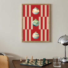 Vintage Christmas Wall Art, Digital Art Download, Modern Stripe Christmas Print, Trendy Holiday Wall Art, Cute Christmas Art Print 1835701431