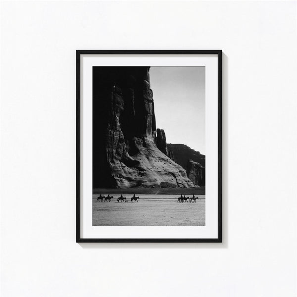Vintage Cowboy Print, Canyon de Chelly Black and White Wall Art, Vintage Print, Photography Prints, Museum Quality Photo Art Print 4370053919