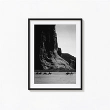 Vintage Cowboy Print, Canyon de Chelly Black and White Wall Art, Vintage Print, Photography Prints, Museum Quality Photo Art Print 4370053919