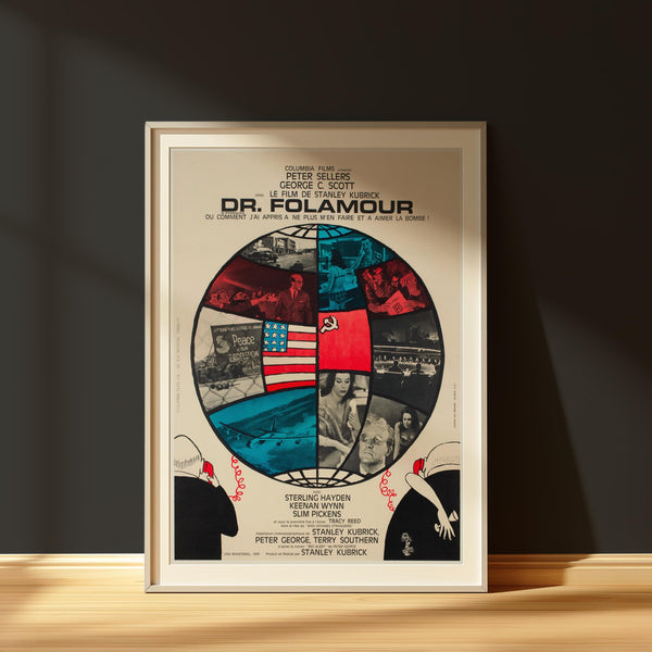 Vintage Dr. Strangelove Poster French Dr. Strangelove Movie Poster Vintage Stanley Kubrick Poster Classic Movie Poster Kubrick Film Poster 1827062947