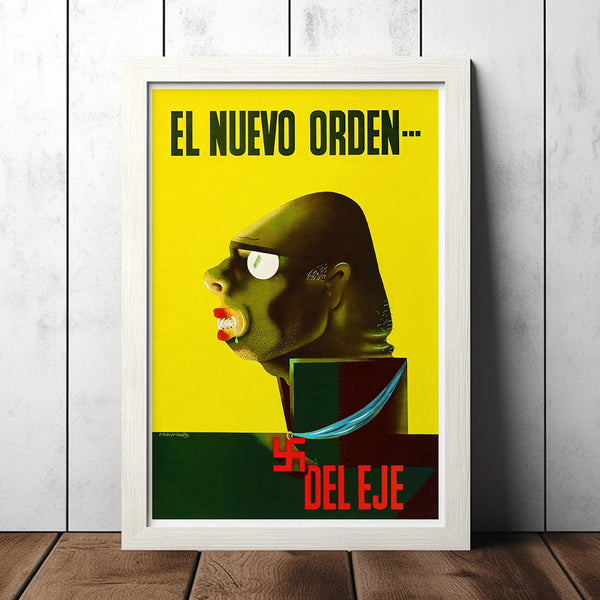 Vintage El Nuevo Orden World War 2 Poster - Military Fan Collectibles - Retro Decor Poster - Home Decor - Wall Art - Canvas Poster 1683147277