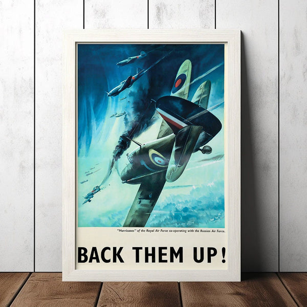 Vintage Hurricanes World War 2 Poster - Military Fan Collectibles - Retro Decor Poster - Home Decor - Wall Art - Canvas Poster 1668972418