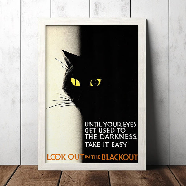 Vintage Look Out In The Blackout World War 2 Poster - Military Fan Collectibles - Retro Decor Poster - Home Decor - Wall Art - Canvas Poster 1683148287