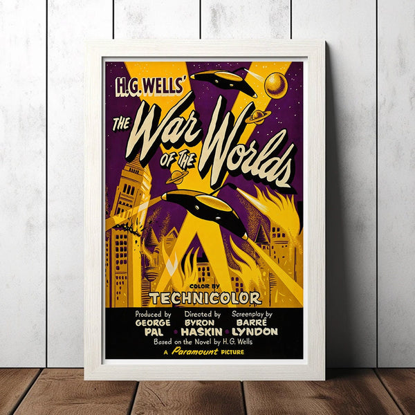 Vintage Movie Poster The War Of The Worlds - Military Fan Collectibles - Retro Decor Poster - Home Decor - Wall Art - Canvas Poster 1668973090