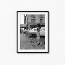Vintage NYC Woman with Dog Print, NYC Black and White Wall Art, Vintage Print, Photography Prints, Museum Quality Photo Art Print 4386129208