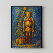 Vintage Nutcracker Christmas Print Moody Holiday Wall Art