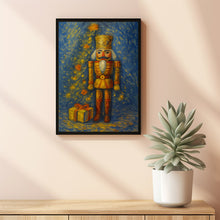 Vintage Nutcracker Christmas Print Moody Holiday Wall Art