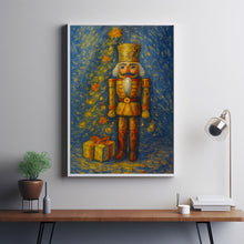 Vintage Nutcracker Christmas Print Moody Holiday Wall Art