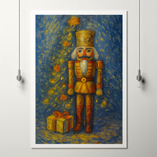 Vintage Nutcracker Christmas Print Moody Holiday Wall Art