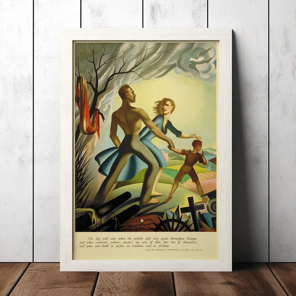 Vintage The Day Will Come World War 2 Poster - Military Fan Collectibles - Retro Decor Poster - Home Decor - Wall Art - Canvas Poster 1668975244