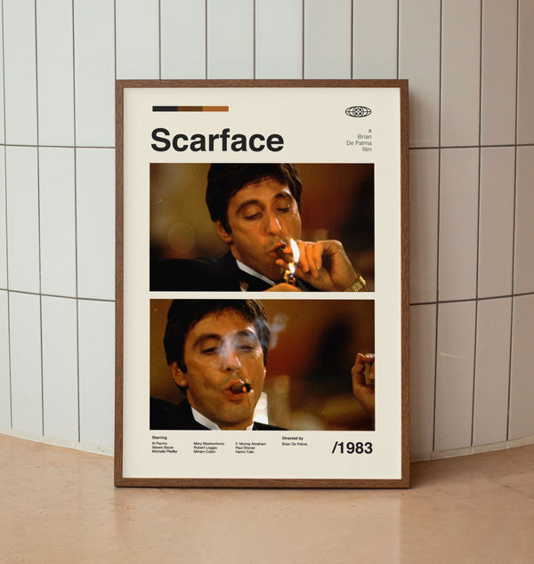 Vintage Wall Art Print - Al Pacino Film Poster - American Cinema - Mid century Art