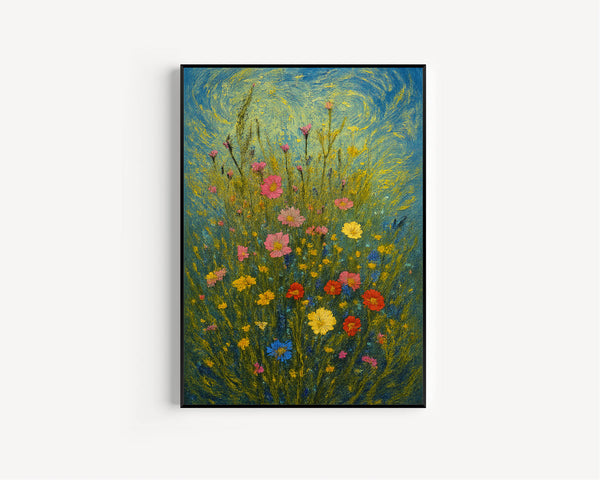 Vintage Wildflower Wall Art Floral Artful Art, Wall Print, Spring  Decor, Girls Room Nursery, Flowers, Rustic Farmhouse