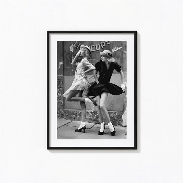 Vintage Women Dancing Print, Women Dancing Black and White Wall Art, Vintage Print, Photography Prints, Museum Quality Photo Art Print 1775295334