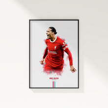 Virgil Van Dijk Liverpool FC Poster Premier League Football Wall Art 1776064859